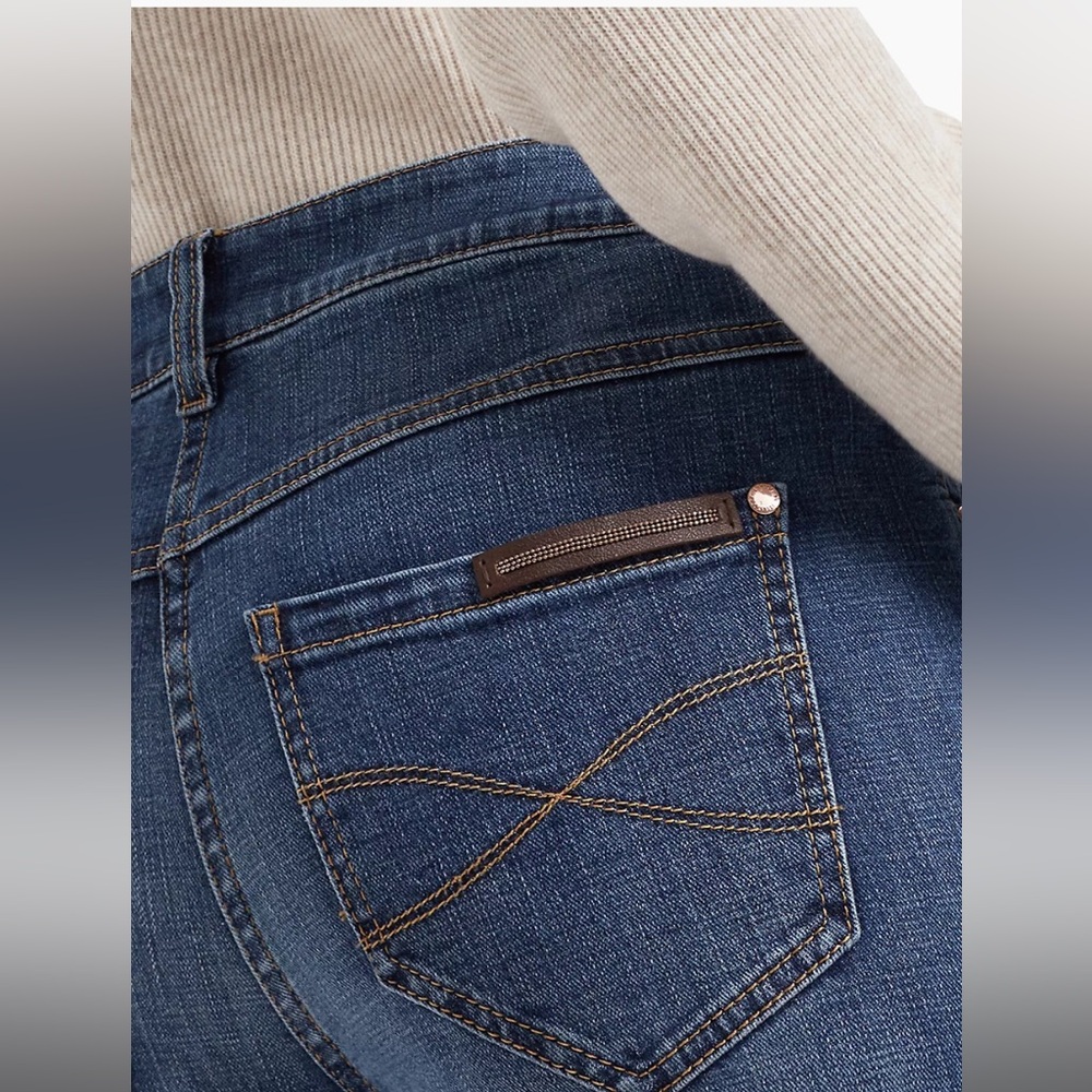 Brunello Cucinelli Stretch Denim Trousers Straight Leg Skinny Fit
